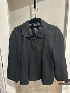 Briggs New York Black Short Swing Button Jacket